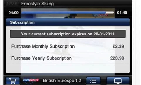 In App subscriptions