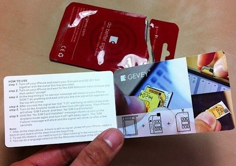 Gevey SIM Card