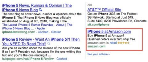 Amazon SEO iPhone 5 iPhone 5