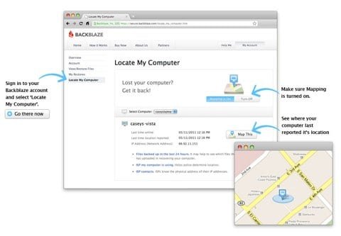 Locate My Computer BackBlaze