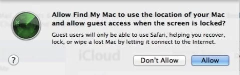 Find My Mac Lion beta di Lion