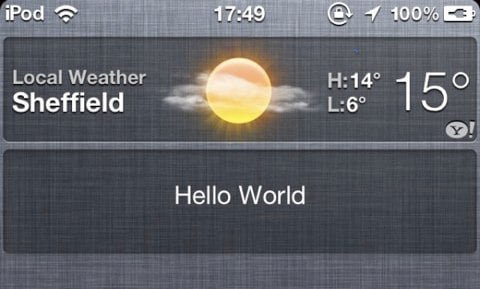 widget Notification Center Notification Center