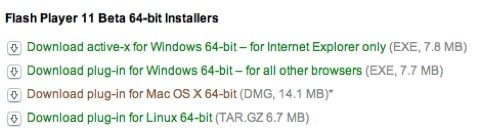 Flash 11 beta Mac