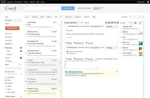 Preview Pane Gmail