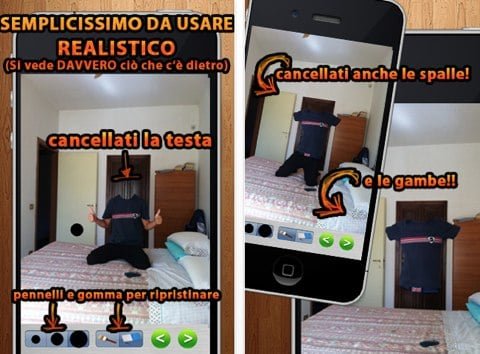 Diventa Trasparente a collage of a person on a bed