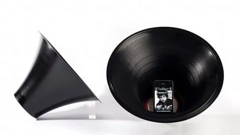 speaker per iPhone vinile