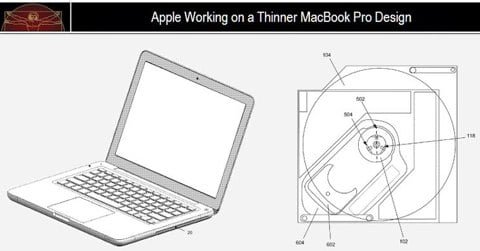 Brevetto MacBook Pro sottili Brevetto MacBook Pro sottili