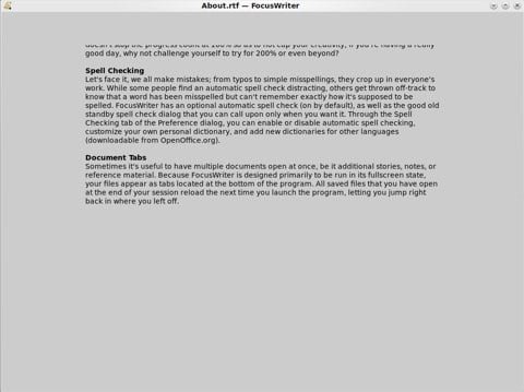 FocusWriter FocusWriter