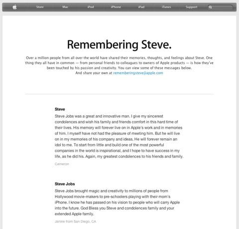 Remembering Steve Jobs