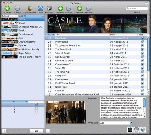 TV Series, un'app per Mac per tenere traccia dei telefilm visti 1 TV Series