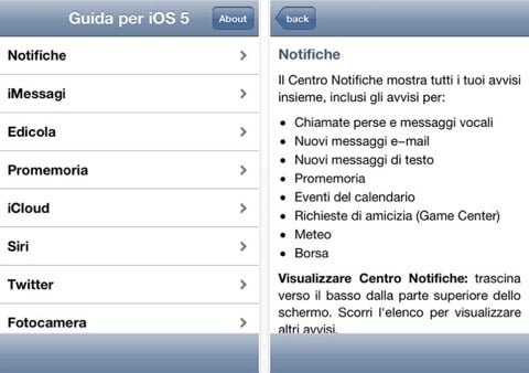 Guida per iOS 5 Guida per iOS 5