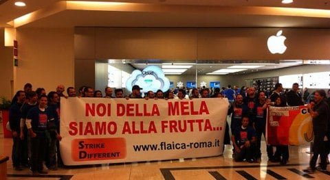 Sciopero Apple Store rivendicazioni dei dipendenti