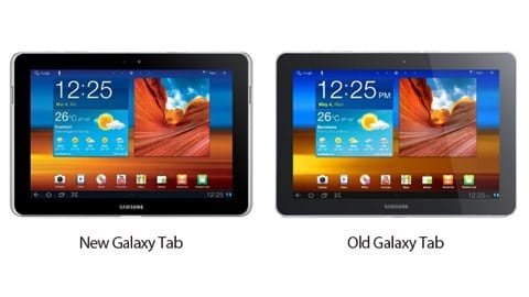 vecchio e nuovo Galaxy Tab Galaxy Tab