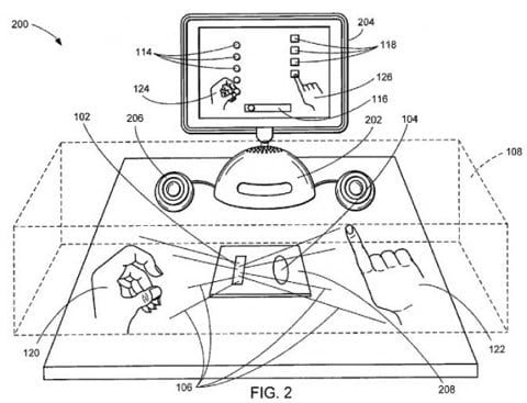brevetto accessorio gesture Kinect