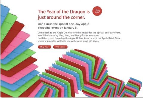 Apple festeggia l'anno del dragone ma solo in Asia 5 Red Friday
