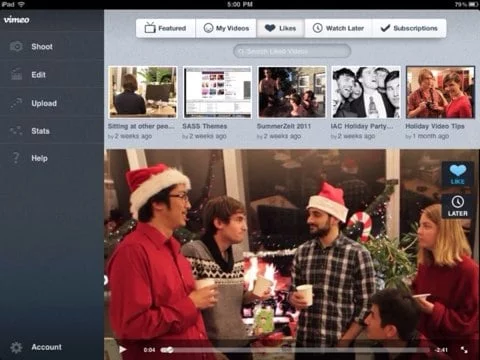 Vimeo iPad Vimeo