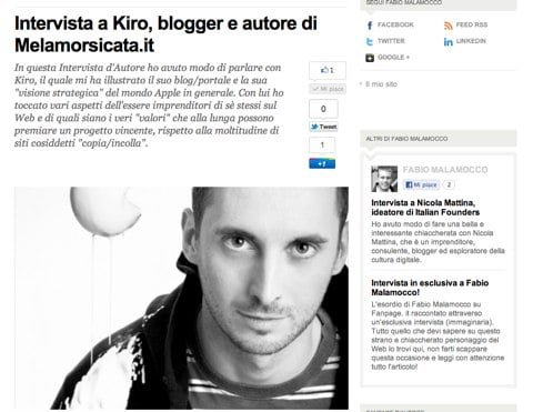 Intervista Fanpage Fanpage.it