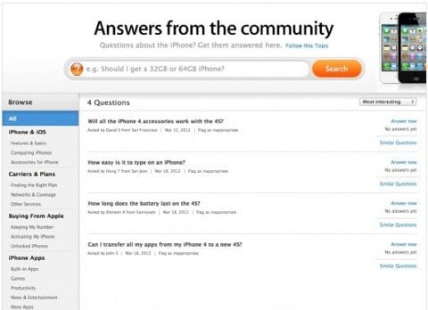 Answers from the community risposte comuni
