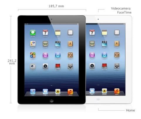 iPad 3 nero e bianco iPad 3 bianco