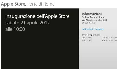 Apple Store Porta di Roma Apple Store di Porta di Roma