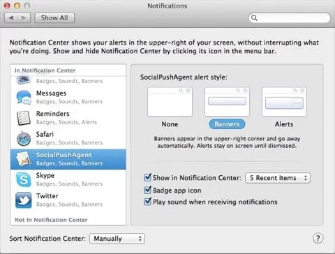 Notifiche Mountain Lion Notifiche Mountain Lion