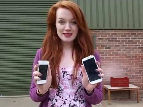 Samsung Galaxy S3 vs Apple iPhone 4s Crash Test