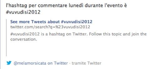 Twitter in Facebook Twitter in Facebook