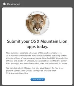 Mountain Lion app