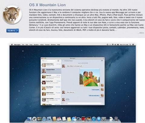 La mia prova della prima beta di Mountain Lion OS X 10.8 1 OS X Mountain Lion