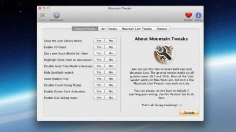 Mountain Tweaks