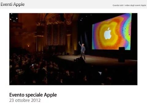 Evento Keynote iPad Mini Evento Keynote iPad Mini