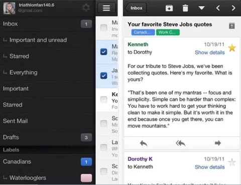 Gmail app