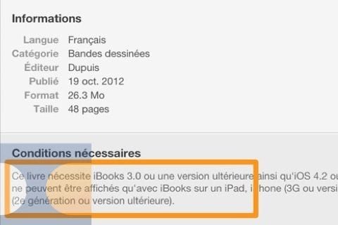 iBooks 3.0 scheda
