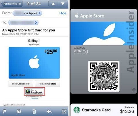 Apple Store Passbook