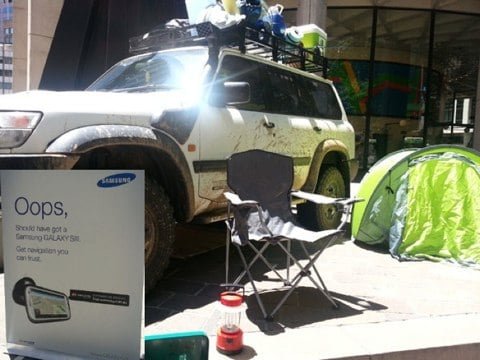 Samsung pubblicità contro mappe Apple