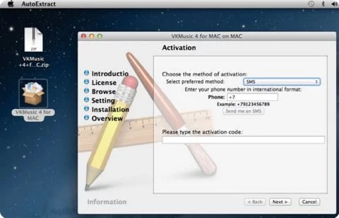 Un finto software per Mac chiede il numero di cell per SMS a pagamento 1 VKMusic