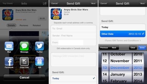 Ora è possibile regalare le app stabilendo il giorno di spedizione 1 regalare app