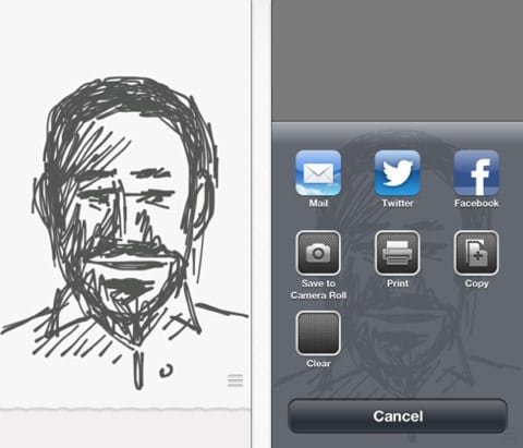Ink, l'app minimale per effettuare schizzi su iPhone e iPad 1 Ink app