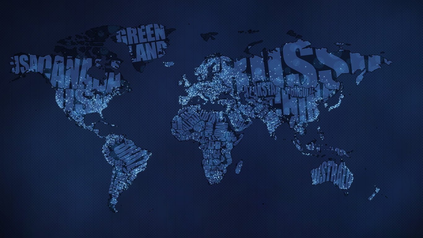 TypographicWorldMap