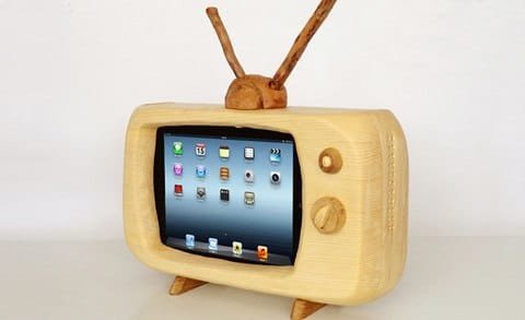 iPad Tv legno
