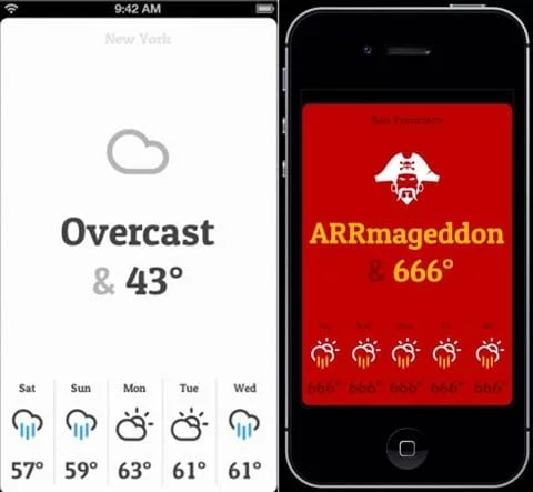 Conditions, l'app per il meteo che ti maledice se la pirati 1 Conditions