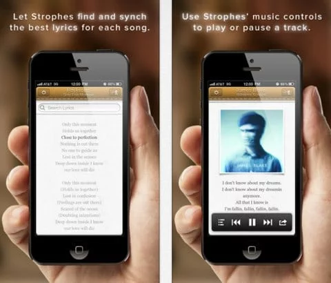 Strophes, un'app per leggere i testi delle canzoni nell'iPhone 1 Strophes