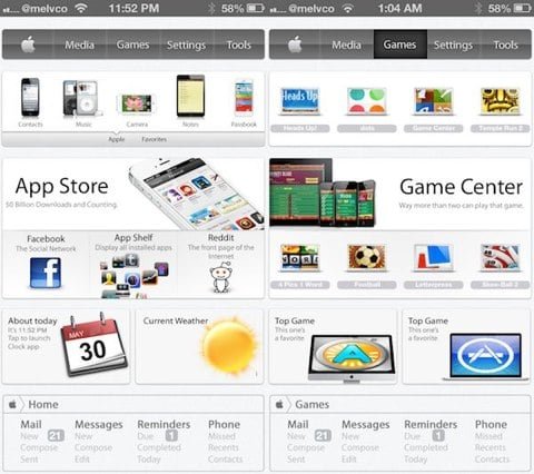 Un tema per iPhone jailbreak fa diventare iOS come la pagina di Apple 1 Web OS