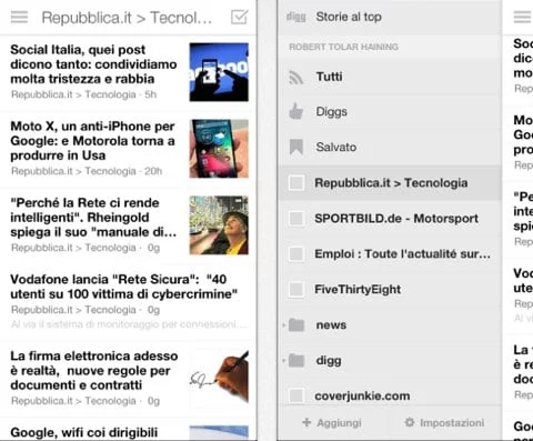 Il boss di DIGG prevede un iPhone a doppia fotocamera 1 Digg Reader app