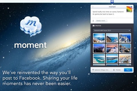 Moment, un’app per Mac per gestire le foto su Facebook 1 Moment