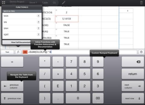 Permanent, un foglio di calcolo per iPad 1 Permanent