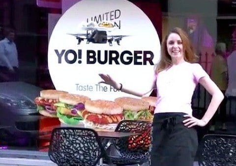 A Londra un ristorante usa un drone cameriere comandato da un iPad 1 Yo Burger