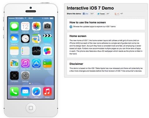 La demo di iOS 7 in formato web app 1 iOS 7 web app