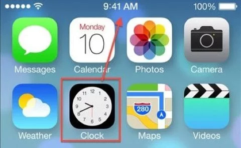 icona orologio iOS 7