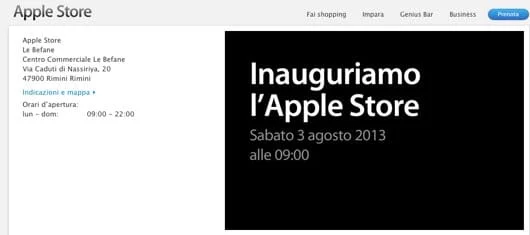 L'Apple Store di Rimini sarà inaugurato il 3 agosto 1 Apple Store Rimini